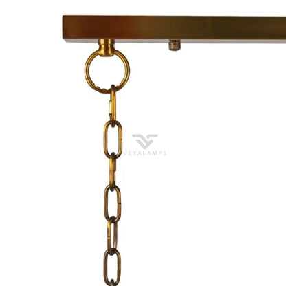 Daybreak Alabaster Rectangle Chandelier - Chandelier