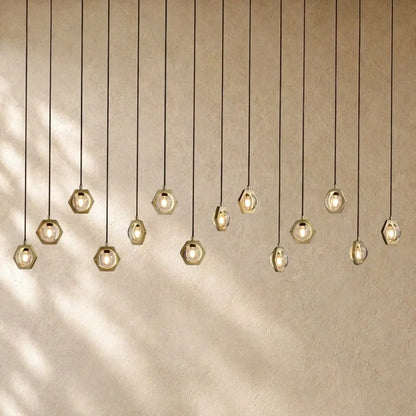 Ecletant Linear Chandelier 72’’ - Lacquered Burnished Brass