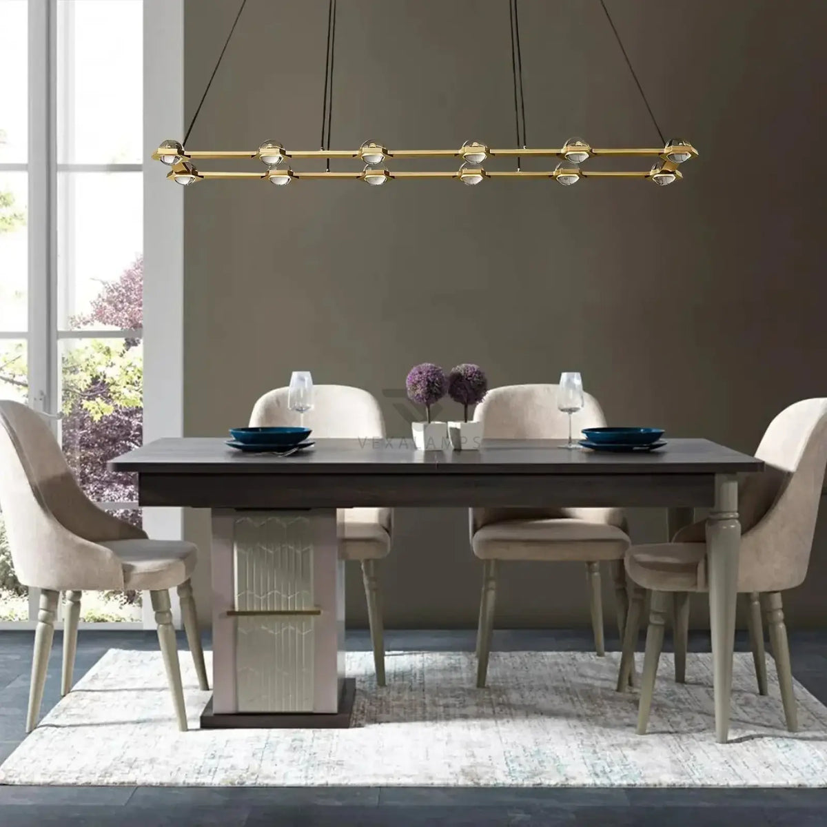 Ecletant Rectangular Chandelier