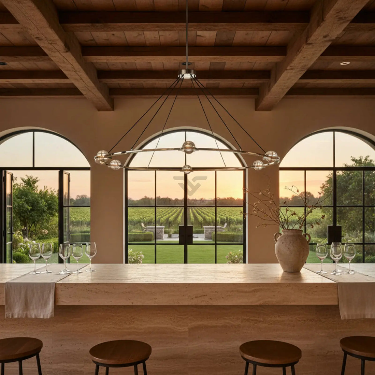 Ecletant Rectangular Chandelier