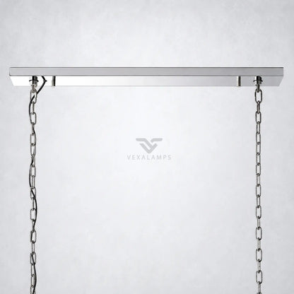 Ellington Alabaster Rectangular Chandelier 54’’ - Chandelier