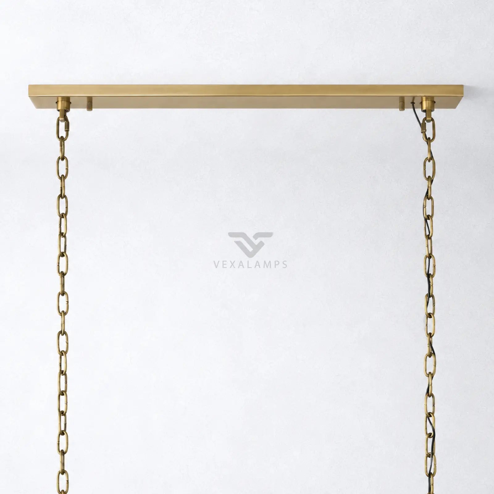 Ellington Alabaster Rectangular Chandelier 74’’ - Chandelier