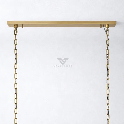Ellington Alabaster Rectangular Chandelier 74’’ - Chandelier
