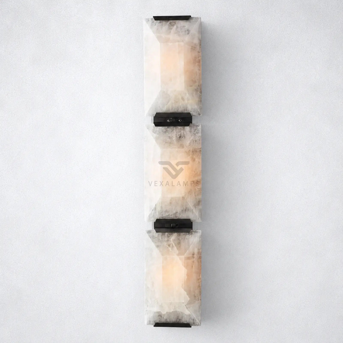 Ellington Alabaster Triple Sconce - Wall Sconce
