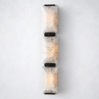 Ellington Alabaster Triple Sconce - Wall Sconce