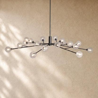 Apollos Round Chandelier - 59’’ / Bronze