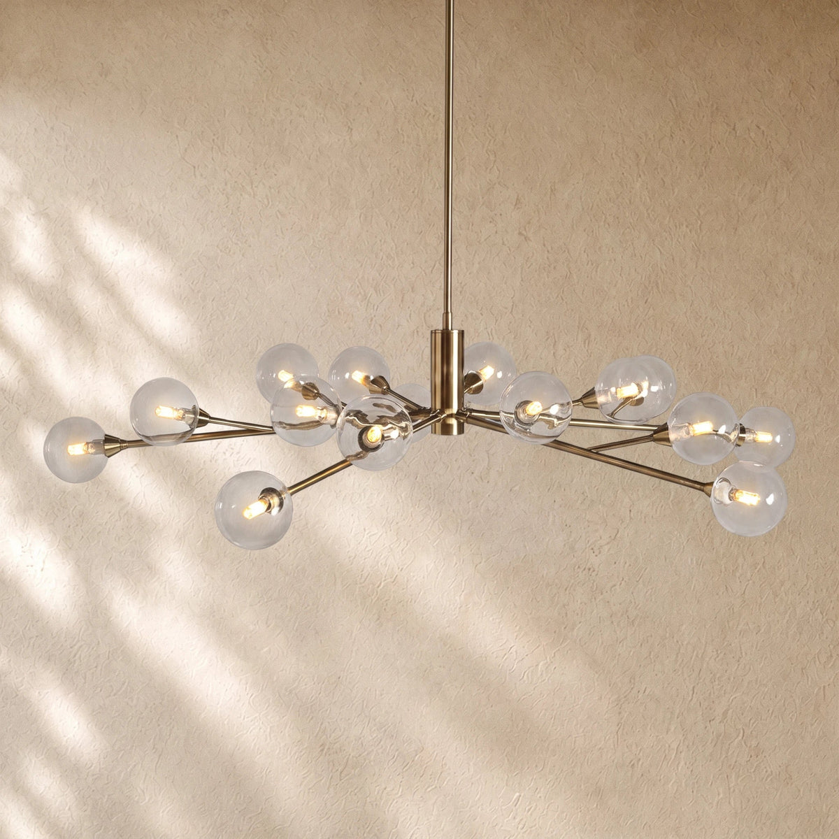 Apollos Round Chandelier - 59’’ / Nickel