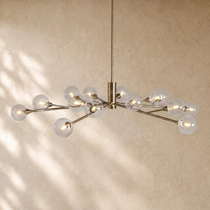 Apollos Round Chandelier - 59’’ / Nickel