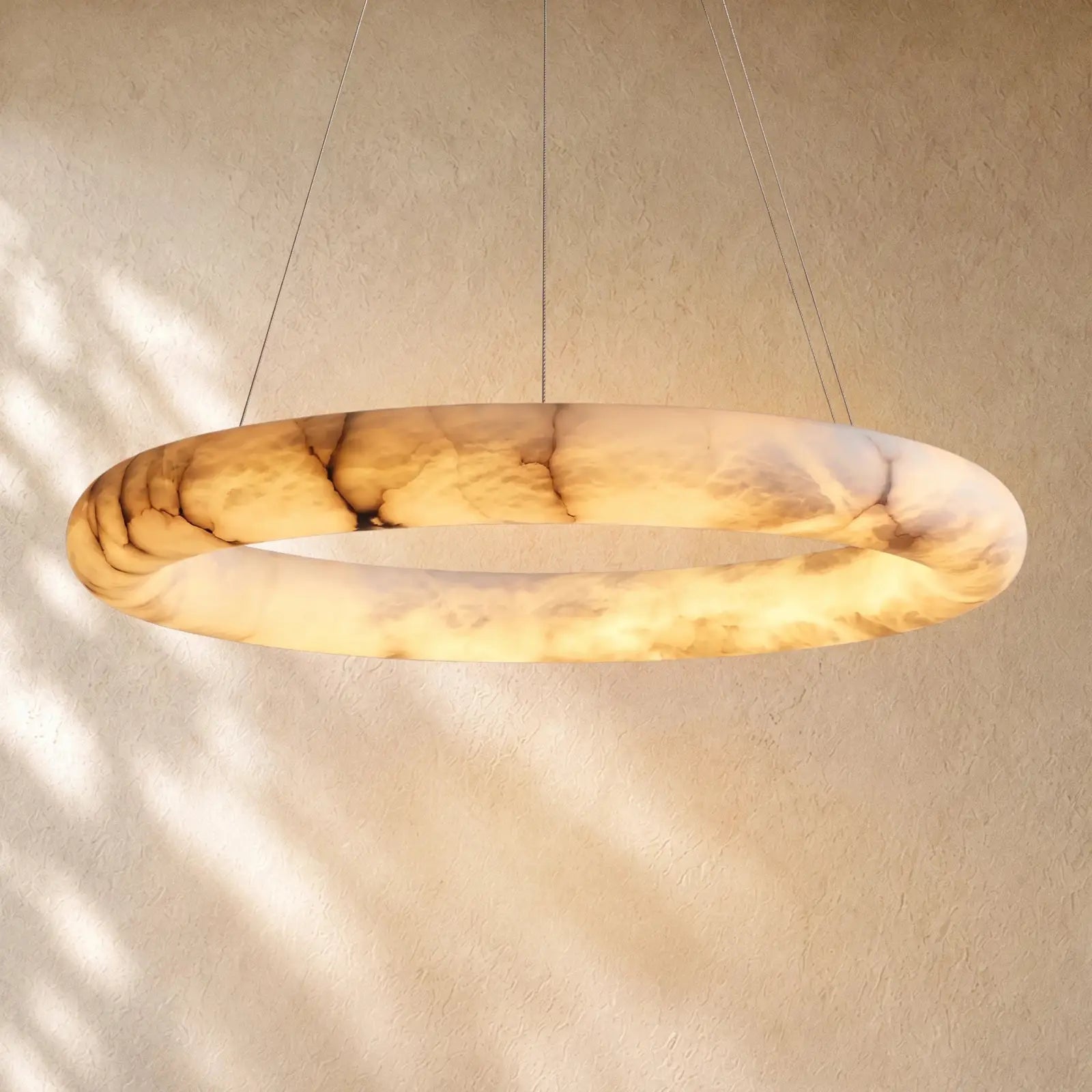 Halimas Halo Alabaster Chandelier - 36’’