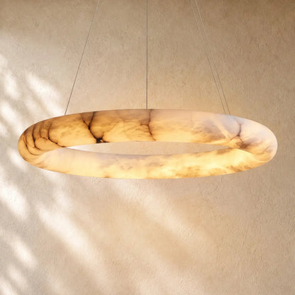 Halimas Halo Alabaster Chandelier - 36’’