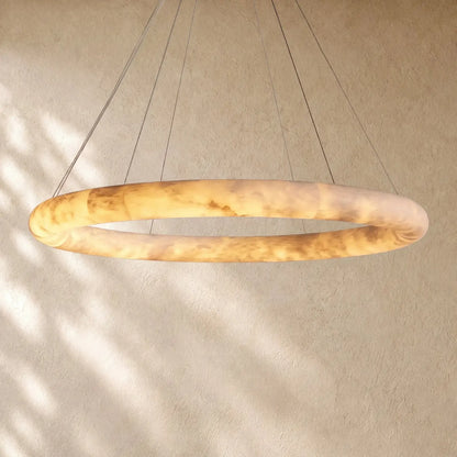 Halimas Halo Alabaster Chandelier - 48’’