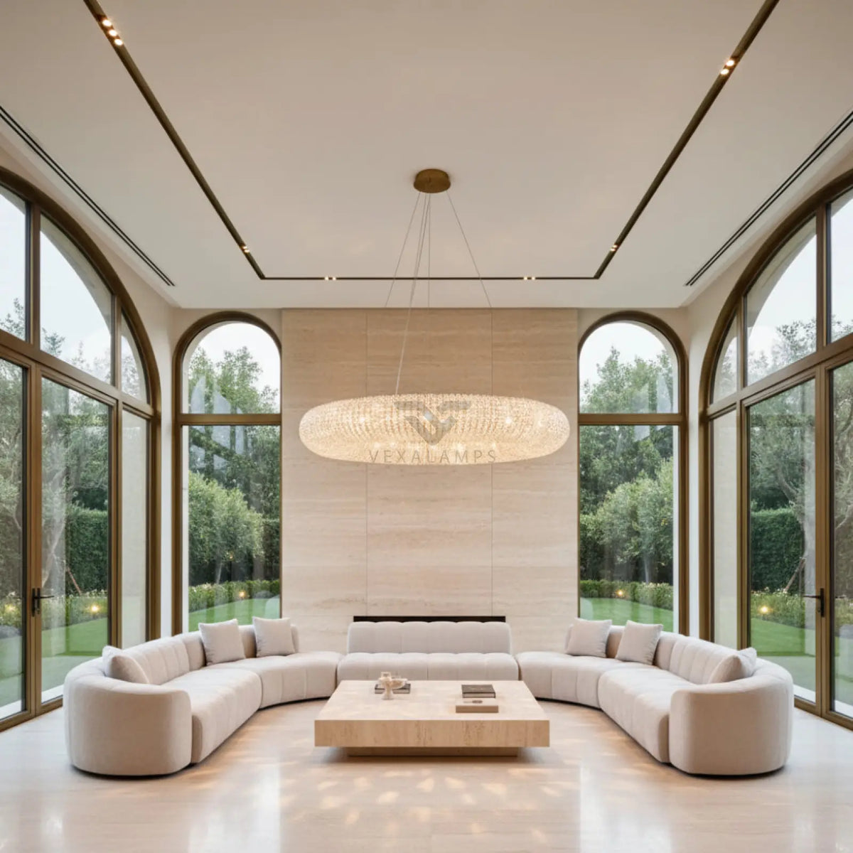 Halo Round Led Chandelier