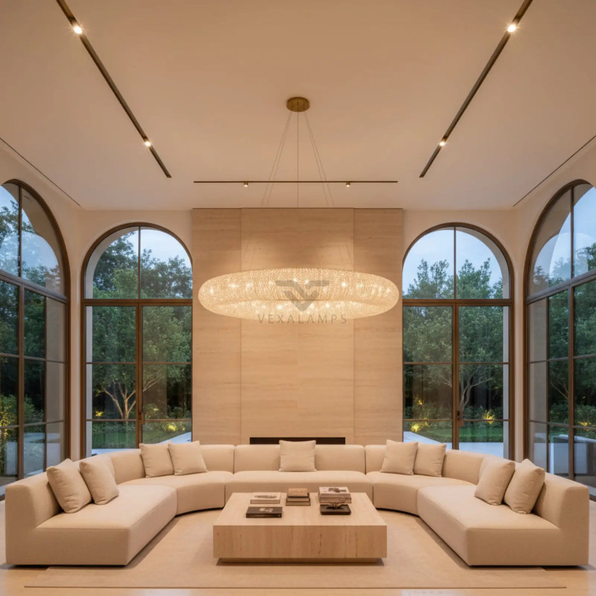 Halo Round Led Chandelier