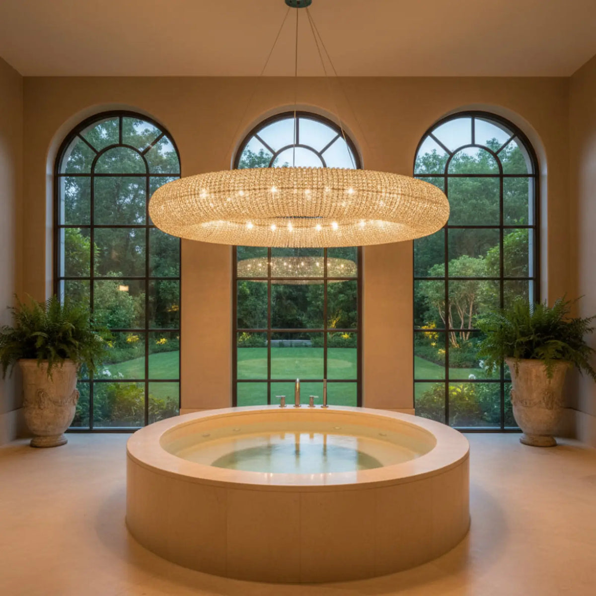Halo Round Led Chandelier