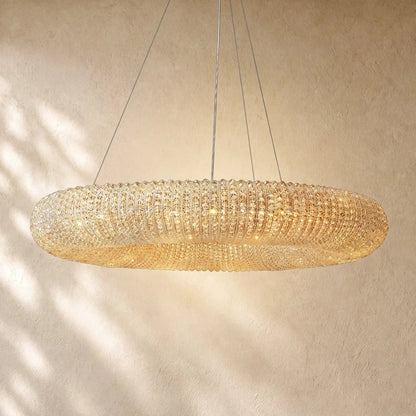 Halo Round Led Chandelier - 41’’ / Clear