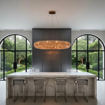 Halo Round Led Chandelier