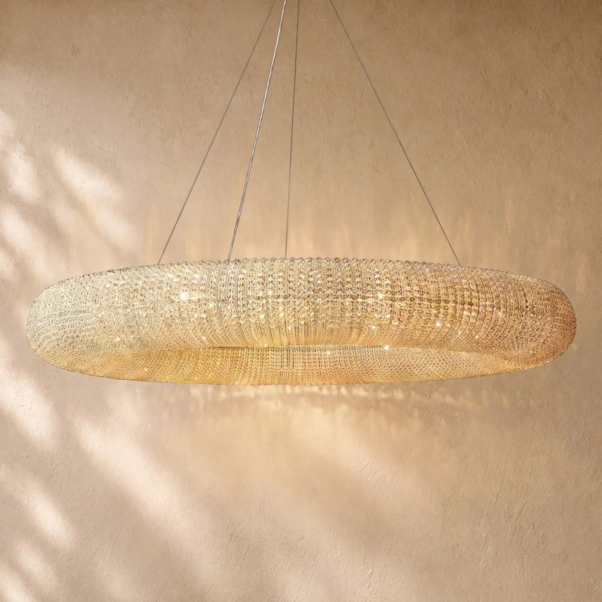 Halo Round Led Chandelier - 72’’ / Clear