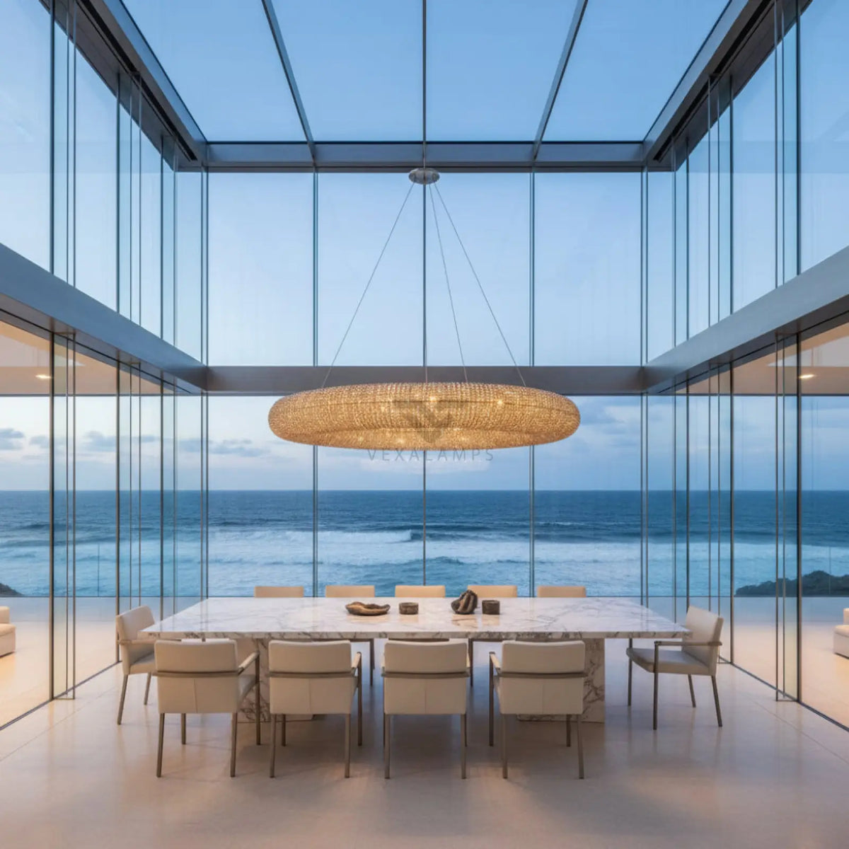 Halo Round Led Chandelier