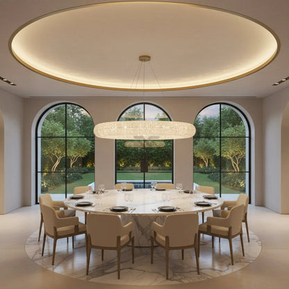 Halo Round Led Chandelier