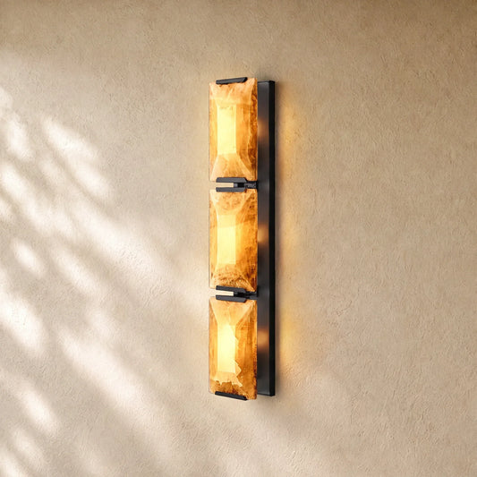 Hartley Calcite Triple Sconce - Bronze