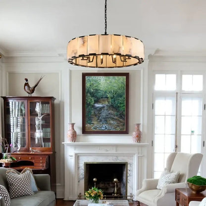 Hartley Calcite Round Alabaster Chandelier