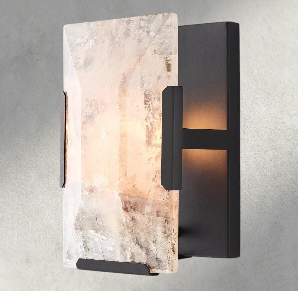 Hartley Alabaster Sconce - Bronze - wall sconce