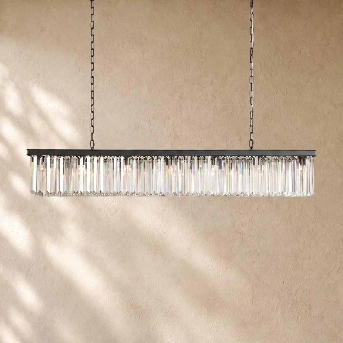 Leylend Rectangular Chandelier 60’’72’’ - 60’’ / Black