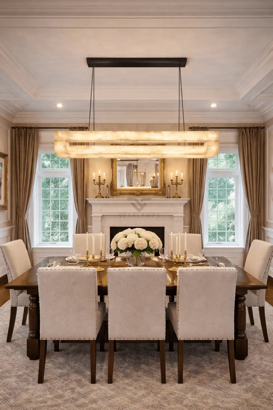 Livage Lueur Rectangular Chandelier - vexalamps