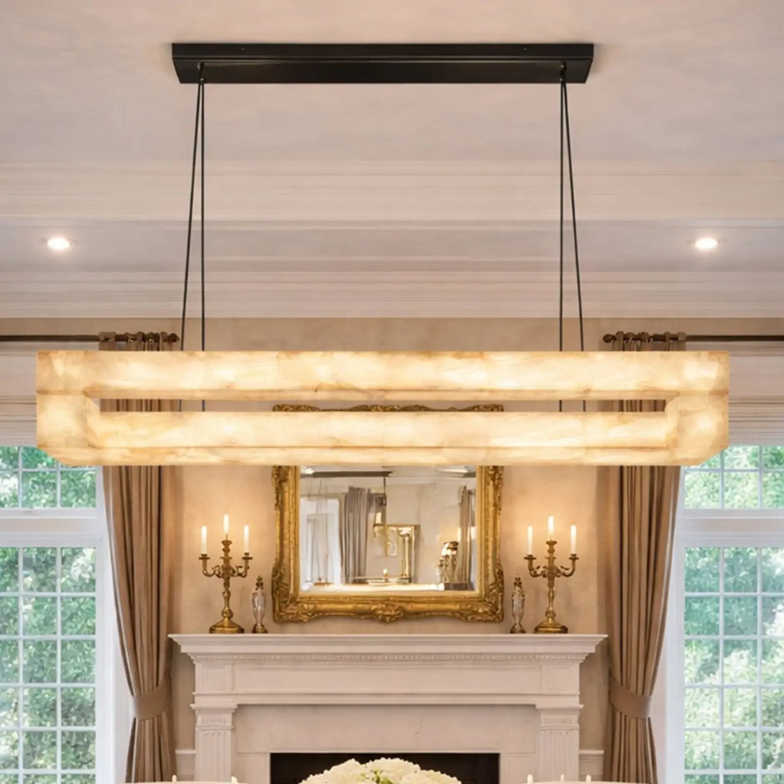 Livage Lueur Rectangular Chandelier - vexalamps