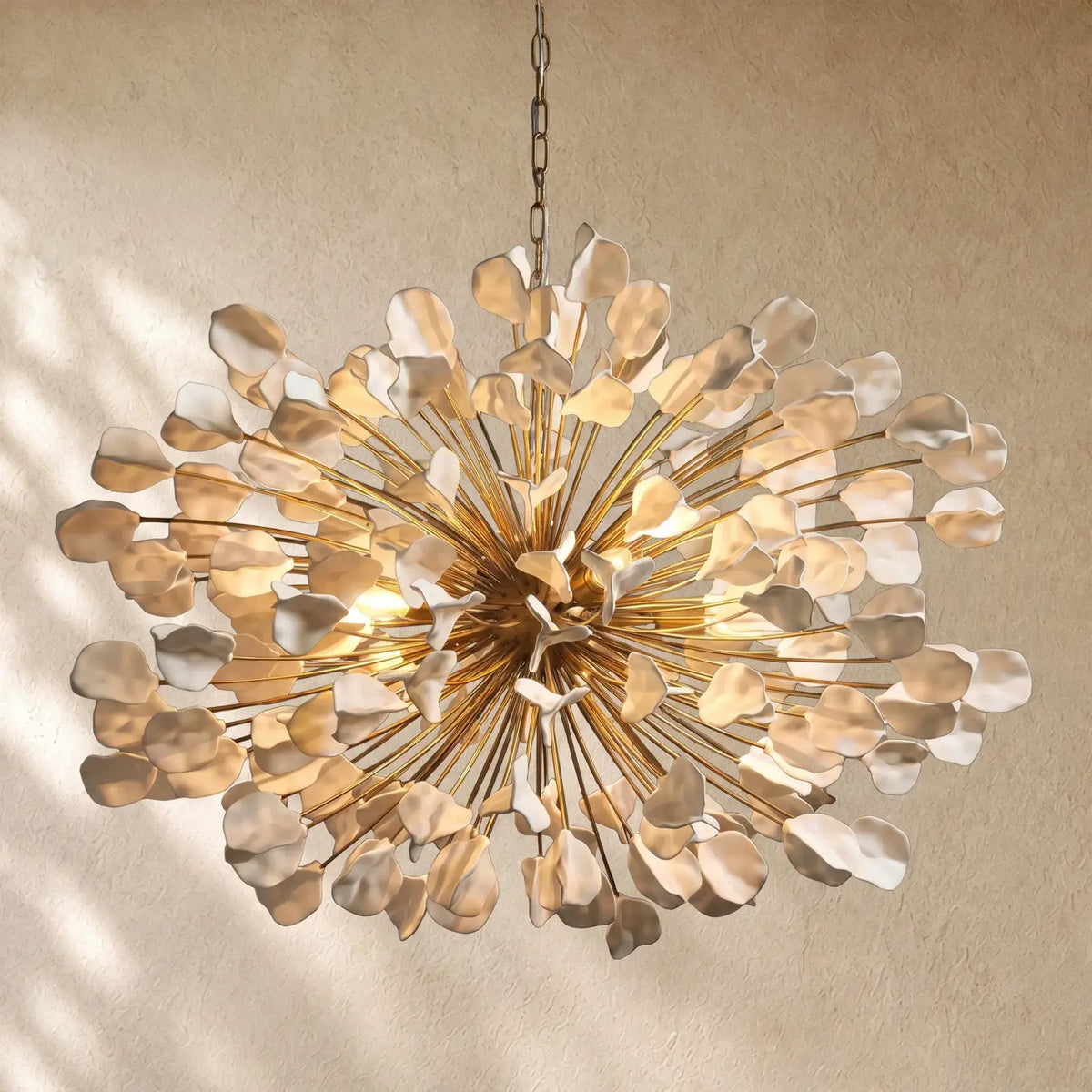Lunarian Chandelier - Brass / Ivory