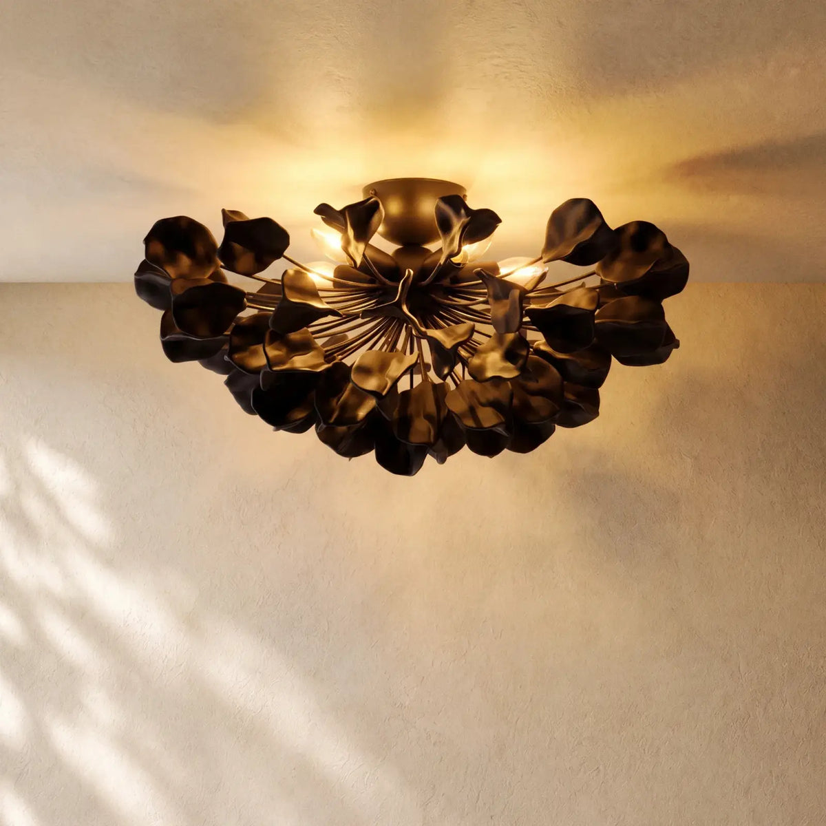 Lunarian Flush Mount - Black / Ebony