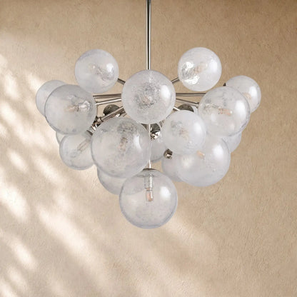Mandozan Chandelier 19/37 Light - 19 Lights / Nickel