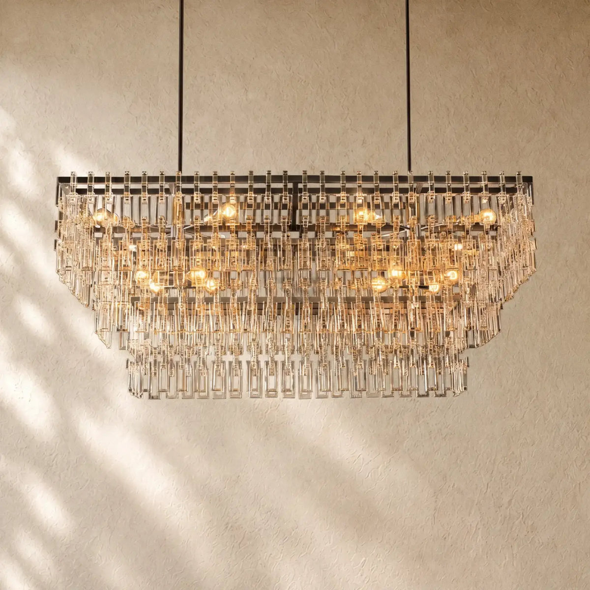 Marina Tiered Rectangular Chandelier