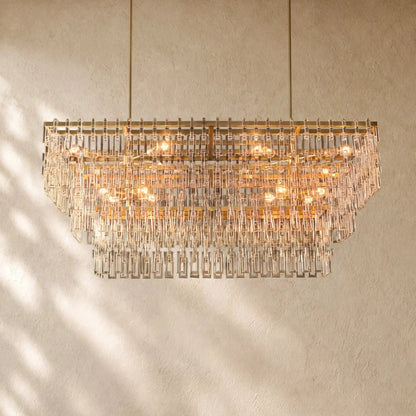 Marina Tiered Rectangular Chandelier