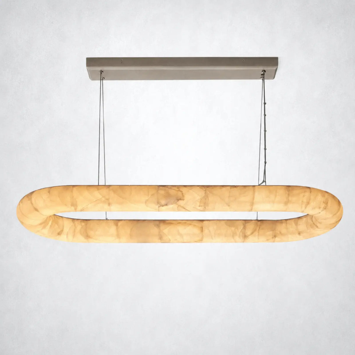 Marquise Lisa Oval Chandelier 57″ - Satin Nickel - Chandelier