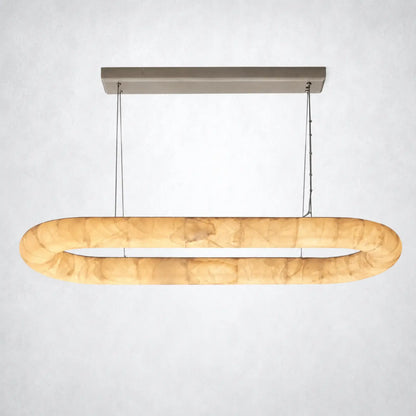 Marquise Lisa Oval Chandelier 57″ - Satin Nickel - Chandelier