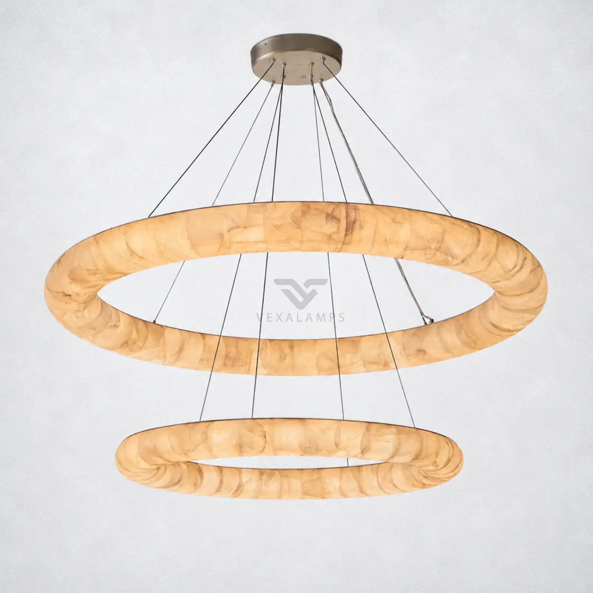 Marquise Lisa Two-Tiered Round Chandelier 61″ - Chandelier