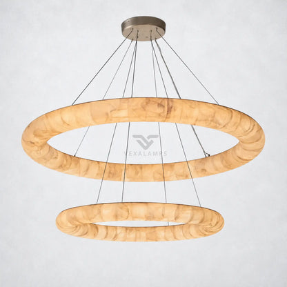 Marquise Lisa Two-Tiered Round Chandelier 61″ - Chandelier