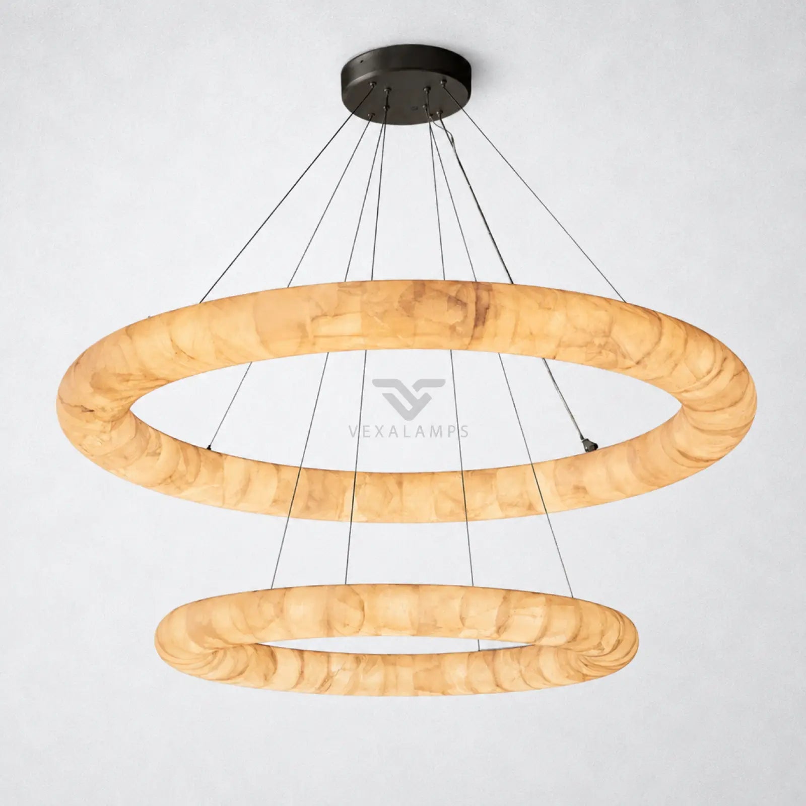 Marquise Lisa Two-Tiered Round Chandelier 61″ - Chandelier