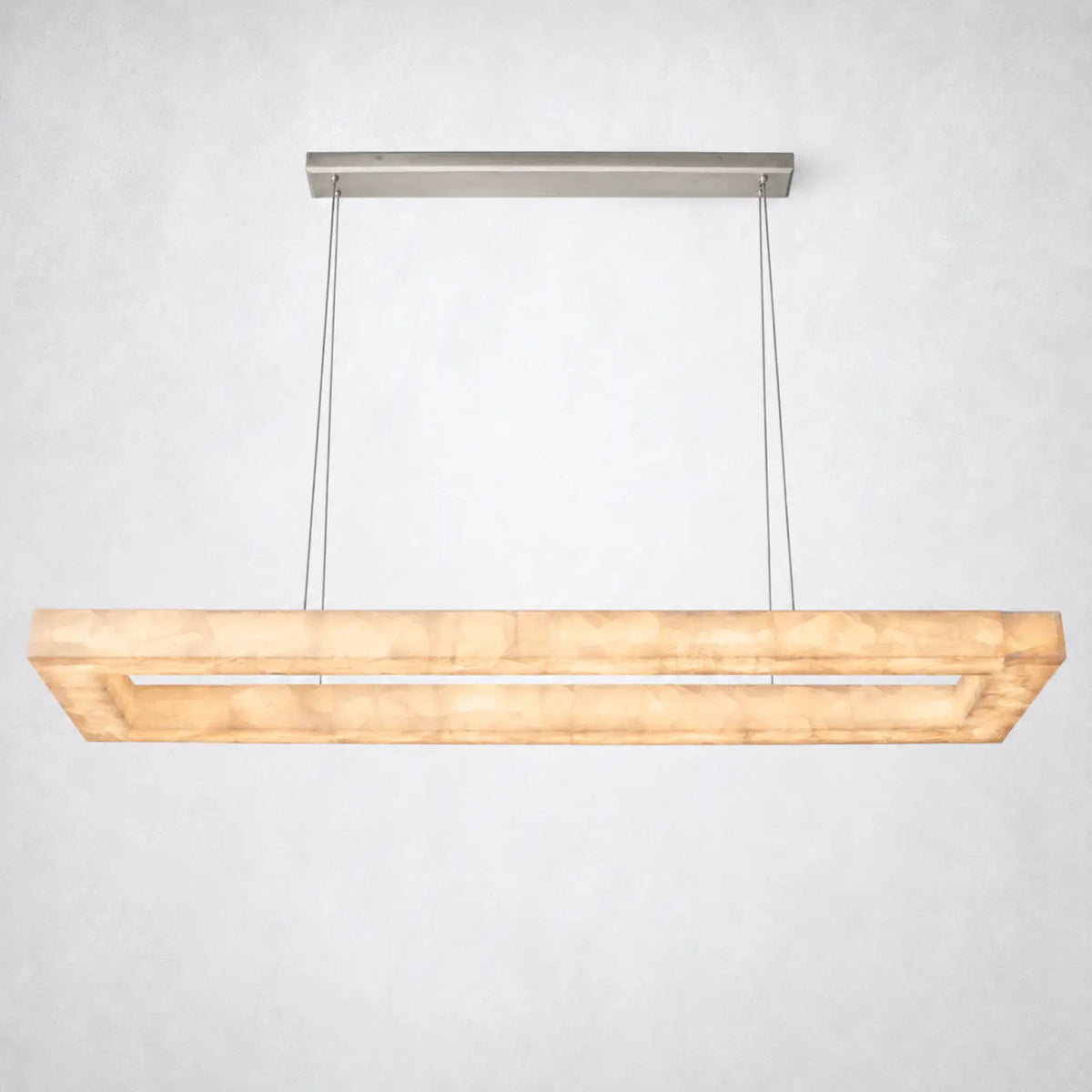 Marquise Rectangular Chandelier 54’’ - Satin Nickel - Chandelier