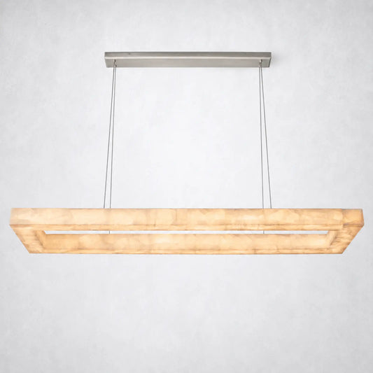 Marquise Rectangular Chandelier 54’’ - Satin Nickel - Chandelier