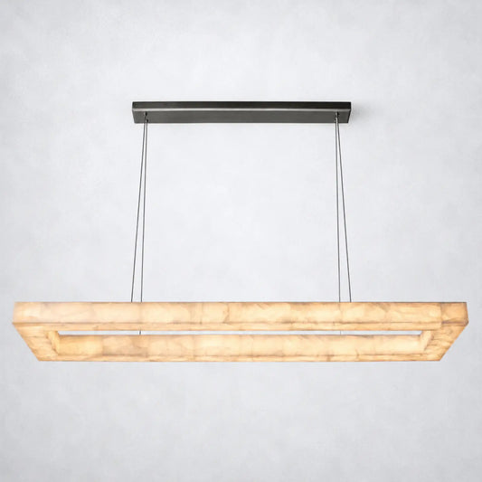 Marquise Rectangular Chandelier 72’’ - Bronze - Chandelier