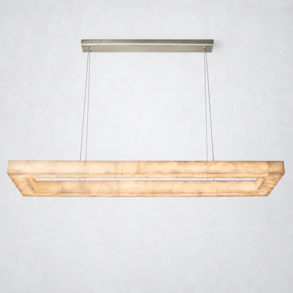 Marquise Rectangular Chandelier 72’’ - Satin Nickel - Chandelier
