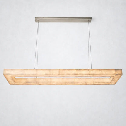 Marquise Rectangular Chandelier 72’’ - Satin Nickel - Chandelier