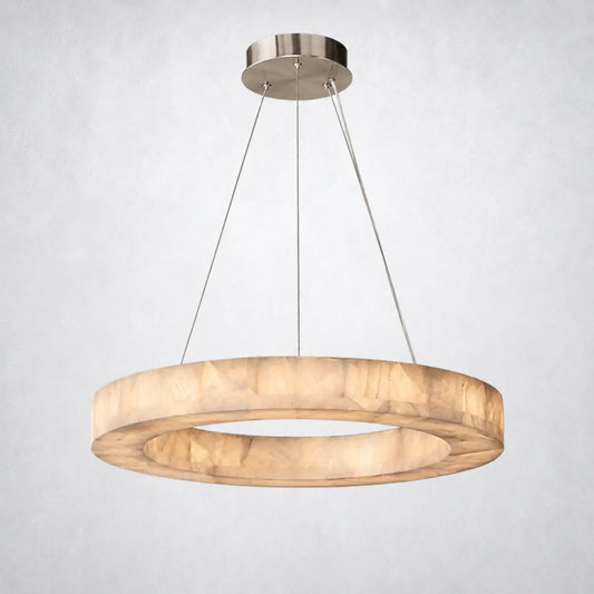 Marquise Round Chandelier 31’’ - Satin Nickel - Chandelier