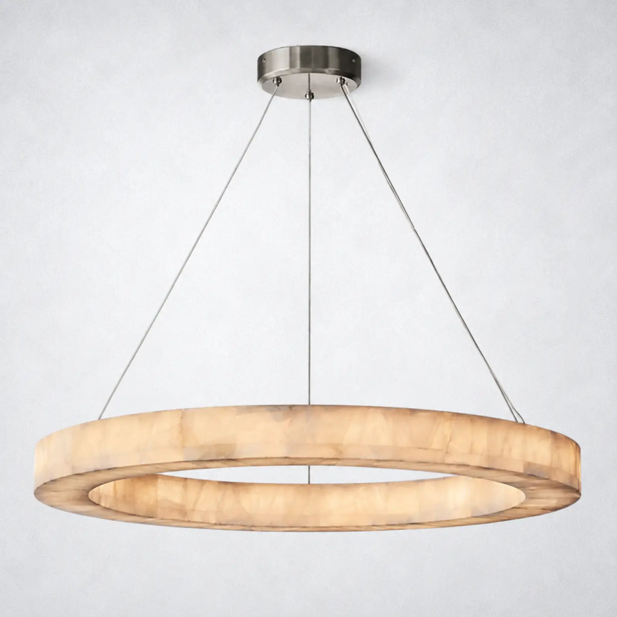 Marquise Round Chandelier 40’’ - Satin Nickel - Chandelier