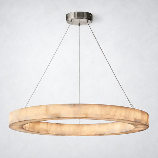 Marquise Round Chandelier 40’’ - Satin Nickel - Chandelier