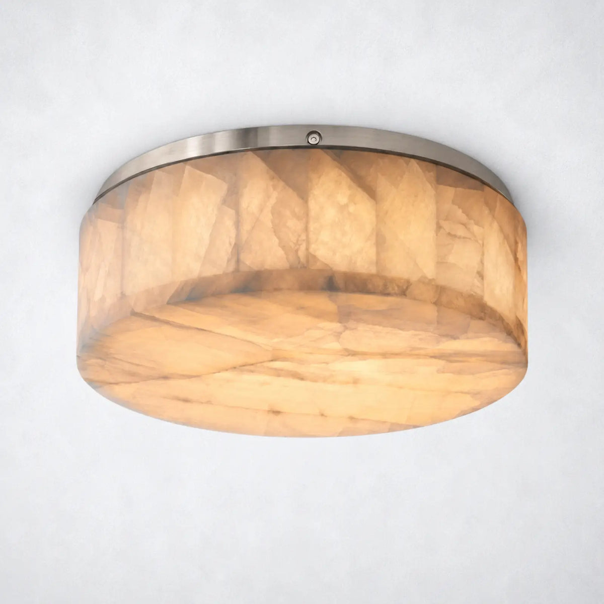 Marquise Round Flushmount 6’’10’’14’’ - Satin Nickel / 14’’D - Flushmount