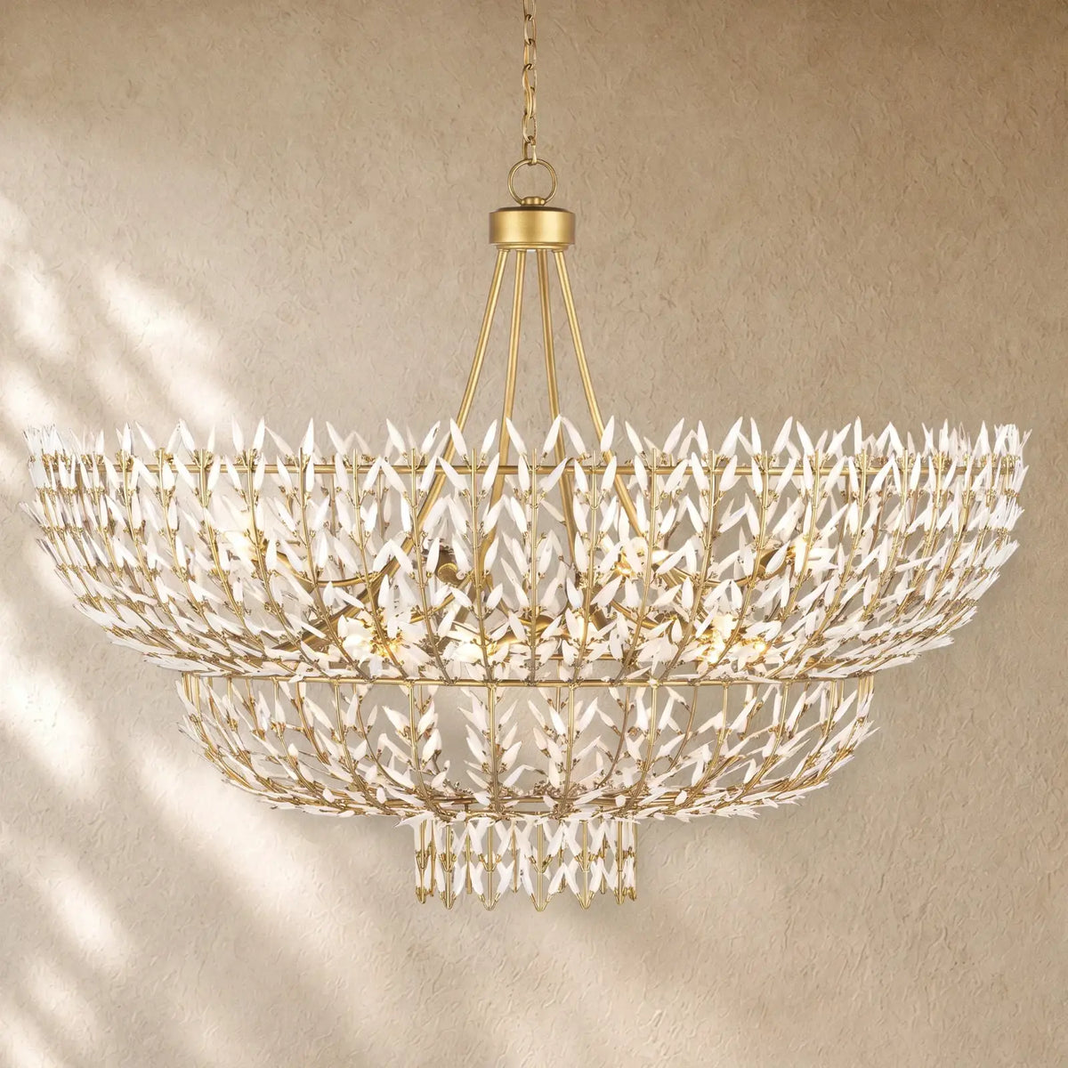 Morrigen Round Chandelier 34’’ 56’’D - 56’’