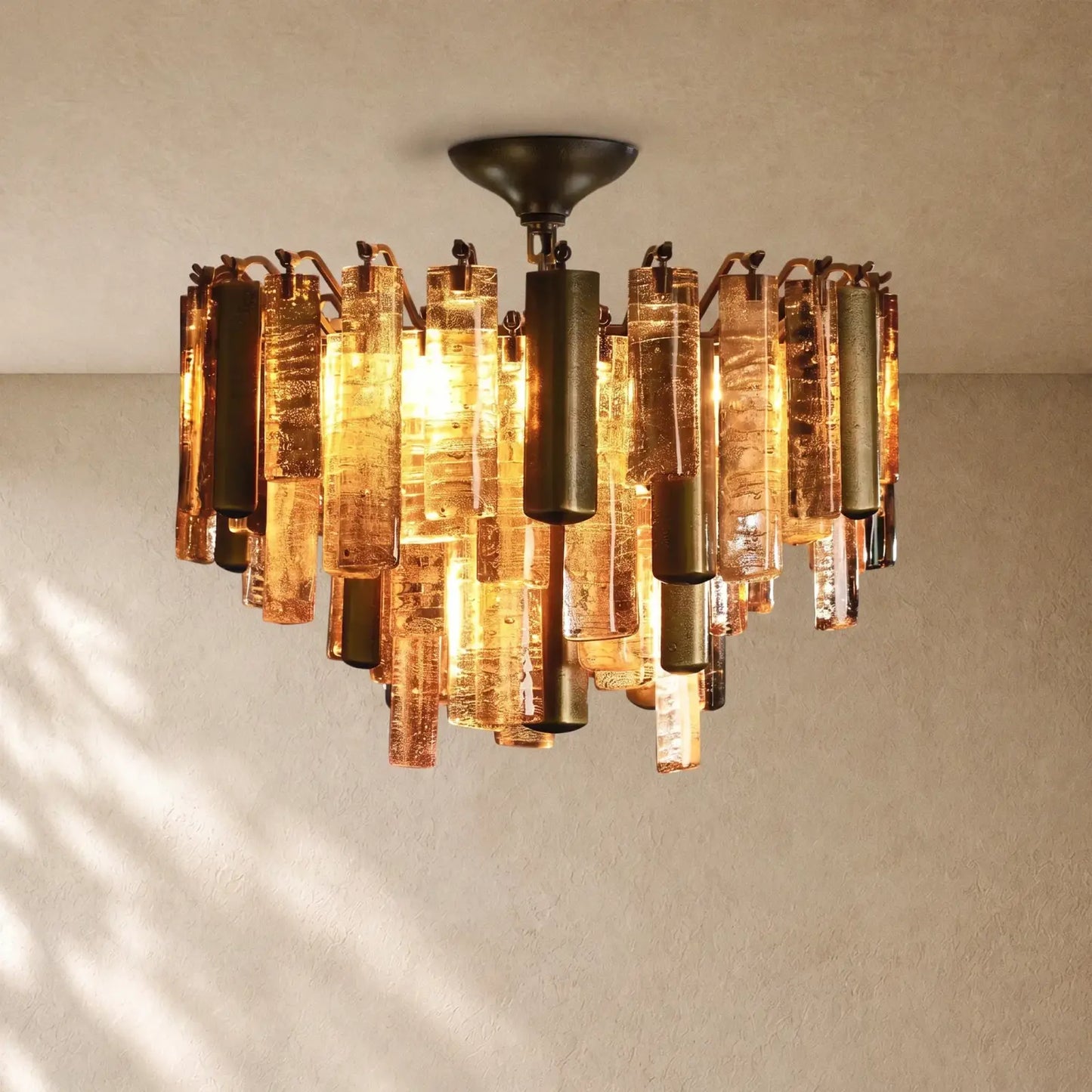Neva Flush Mount - Brass